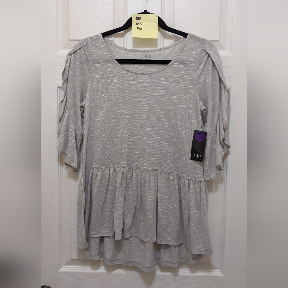 a.n.a. (A New Approach), Light Grey Flowing T-shirt